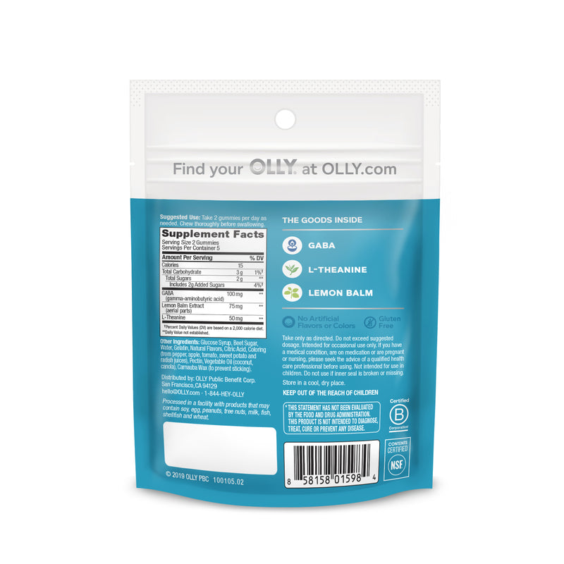 OLLY Red Berry Verbena Stress Gummie 10 pk