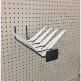 5 in. H X 3 in. W X 13 in. D Black Metal Shelf Bracket Holder-Small Pegboard Display