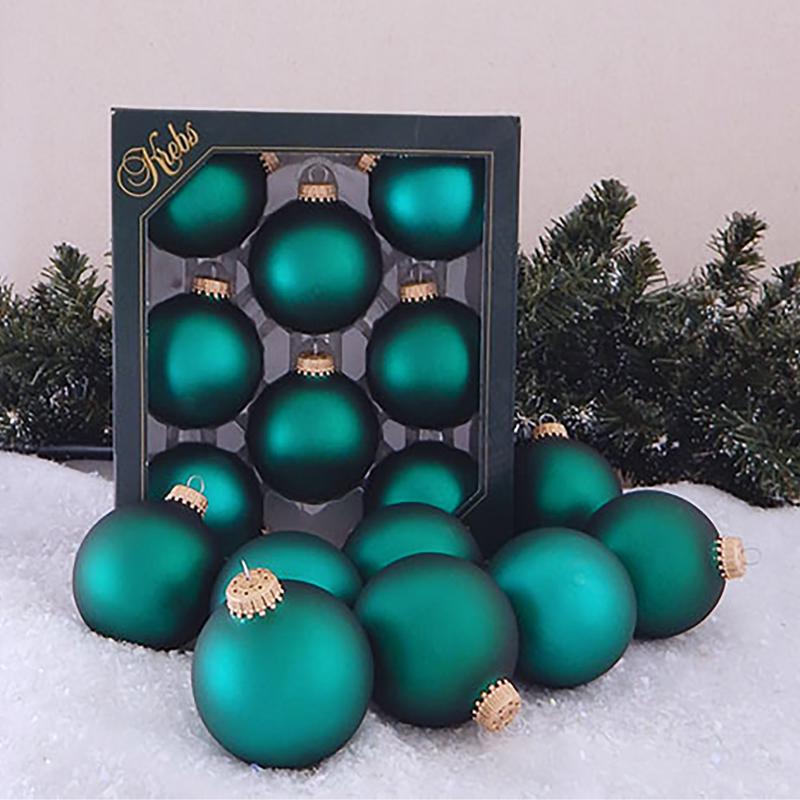 Christmas by Krebs Green Velvet Ball Ornament