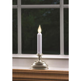 Xodus Innovations Pewter/White None Scent Window Candles Flameless Flickering Candle