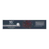 Celebrations Platinum LED Red Shimmer Sphere 16 in. Hanging Decor