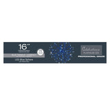 Celebrations Platinum LED Blue Shimmer Sphere 16 in. Hanging Decor