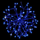 Celebrations Platinum LED Blue Shimmer Sphere 16 in. Hanging Decor
