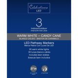 Celebrations Clear Candy Cane 27 in. Pathway Decor