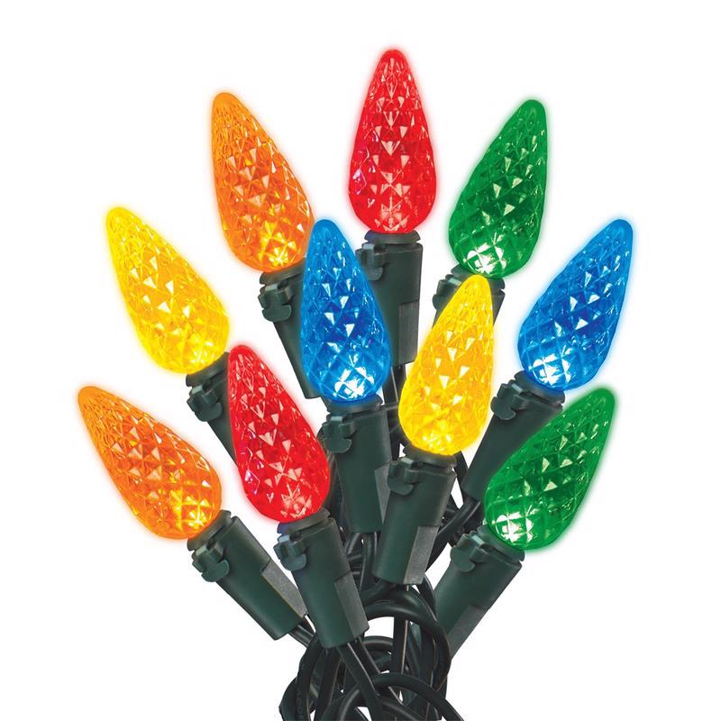 Celebrations LED C6 Multicolored 100 ct String Christmas Lights 24.75 ft.