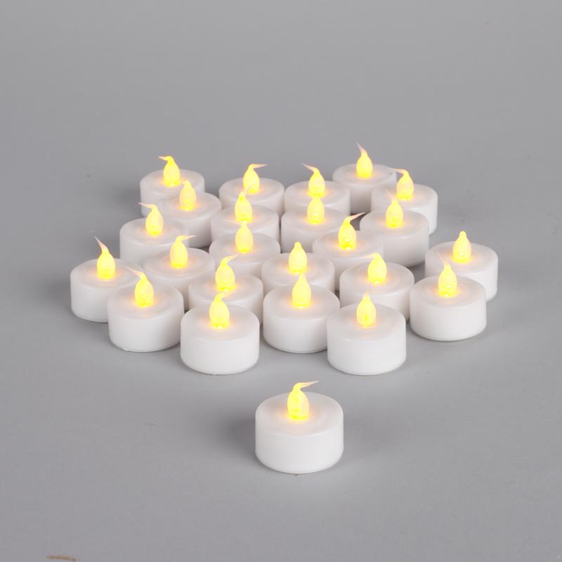 Matchless Darice White Unscented Scent Tealight Flameless Flickering Candle