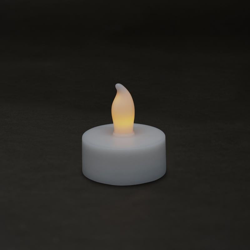 Matchless Darice White Unscented Scent Tealight Flameless Flickering Candle