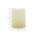 Matchless Darice Ivory Vanilla Honey Scent Pillar Flameless Flickering Candle