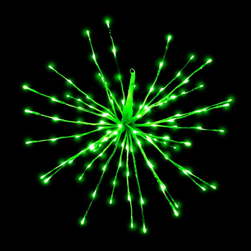 Celebrations Platinum LED Green Radiant Blast 24 in. Hanging Decor