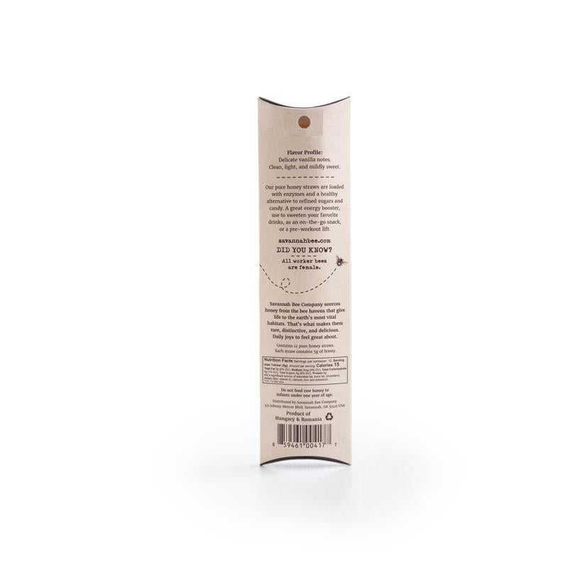 Savannah Bee Company Acacia Honey Straws 24 each Boxed