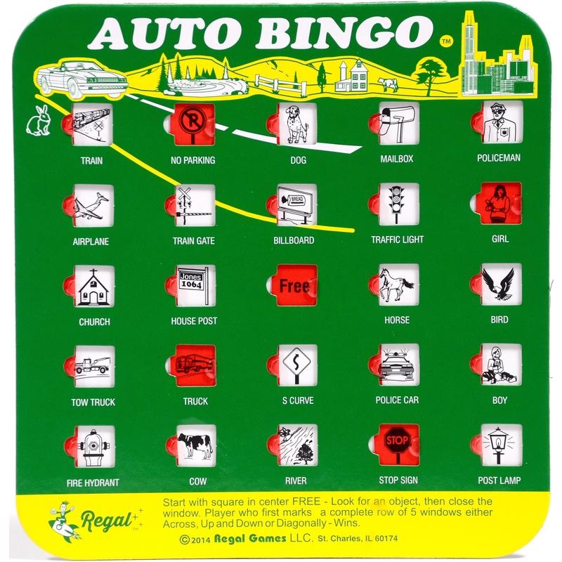 Regal Games Travel Bingo Cards Cardboard/Paper Assorted