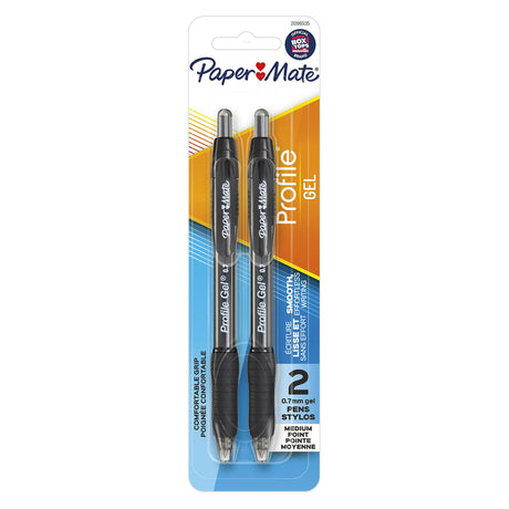 PROFILE GEL PEN BLK 2PK