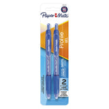 PROFILE GEL PEN BLU  2PK