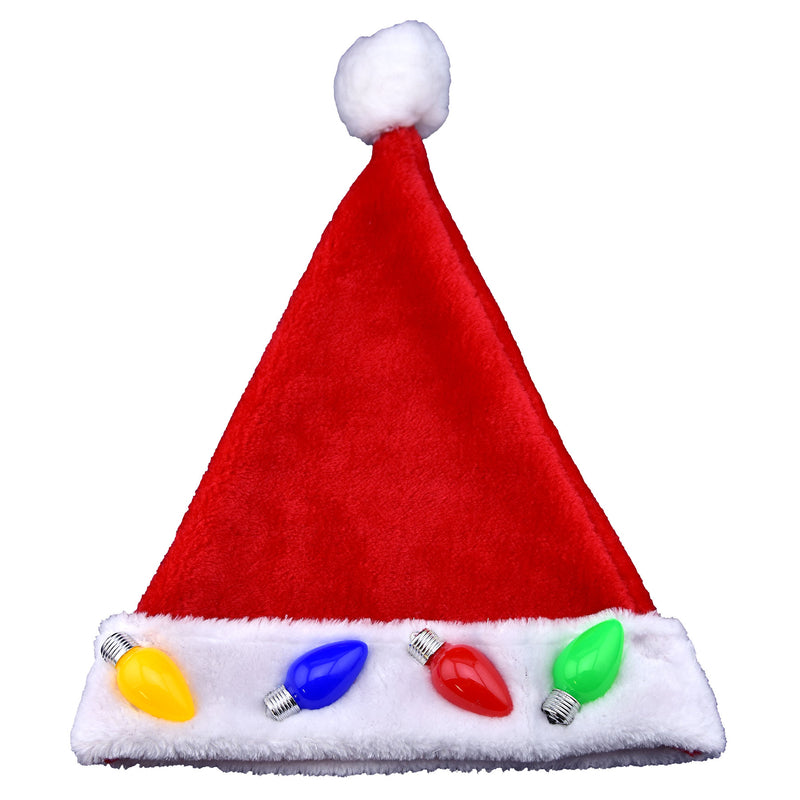 Magic Seasons Christmas LED Santa Hat Plush 1 pc