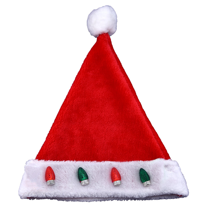 Magic Seasons Christmas LED Santa Hat Plush 1 pc