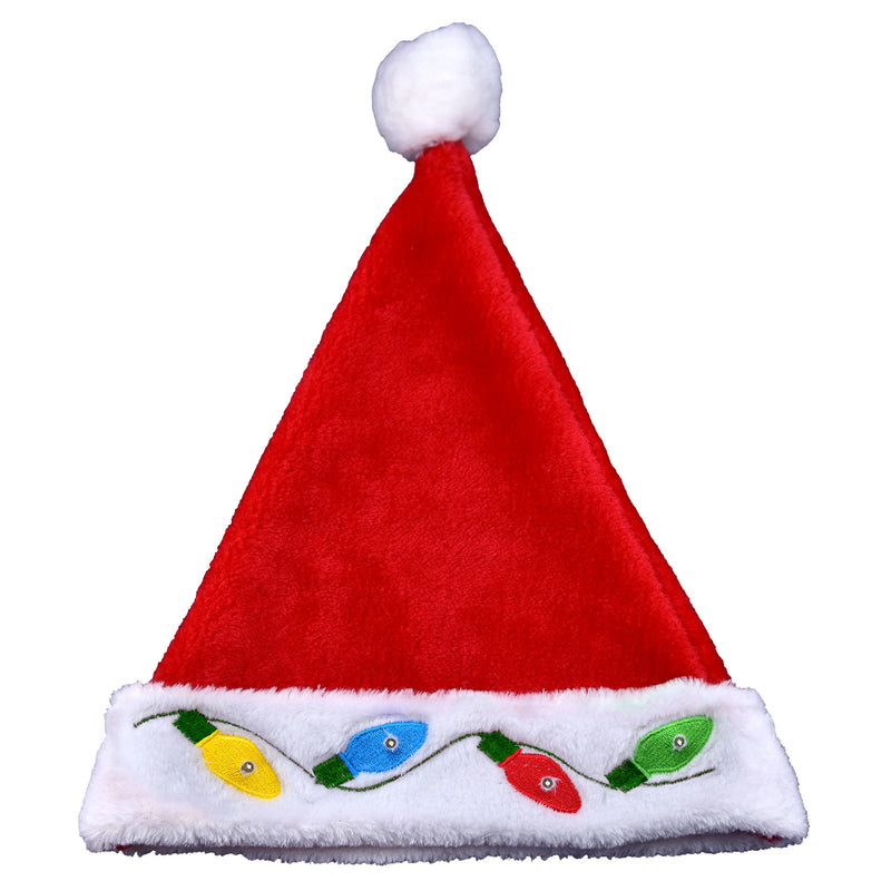 Magic Seasons Christmas LED Santa Hat Plush 1 pc
