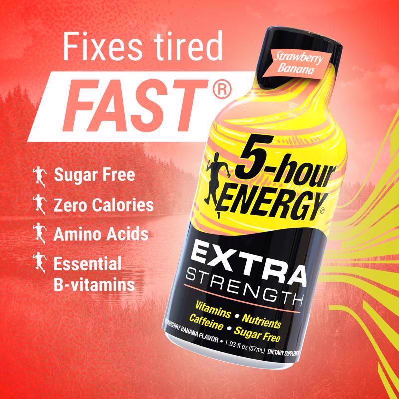 5-hour Energy Extra Strength Sugar Free Strawberry/Banana Energy Shot 1.93 oz