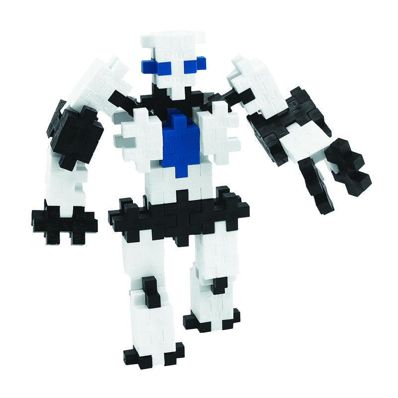 Plus-Plus Robot Building Blocks Polyethylene Black/Blue/White 70 pc
