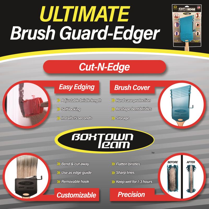 Boxtown Team Cut-N-Edge 2 in. W X 2.5 in. L Red Plastic Paint Edger and Brush Guard