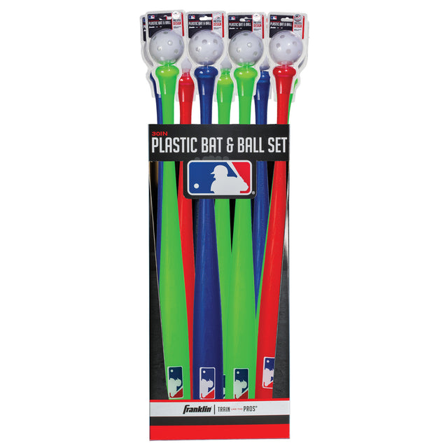 Franklin MLB Assorted Plastic Ball and Bat Set 30 in. 1 pk