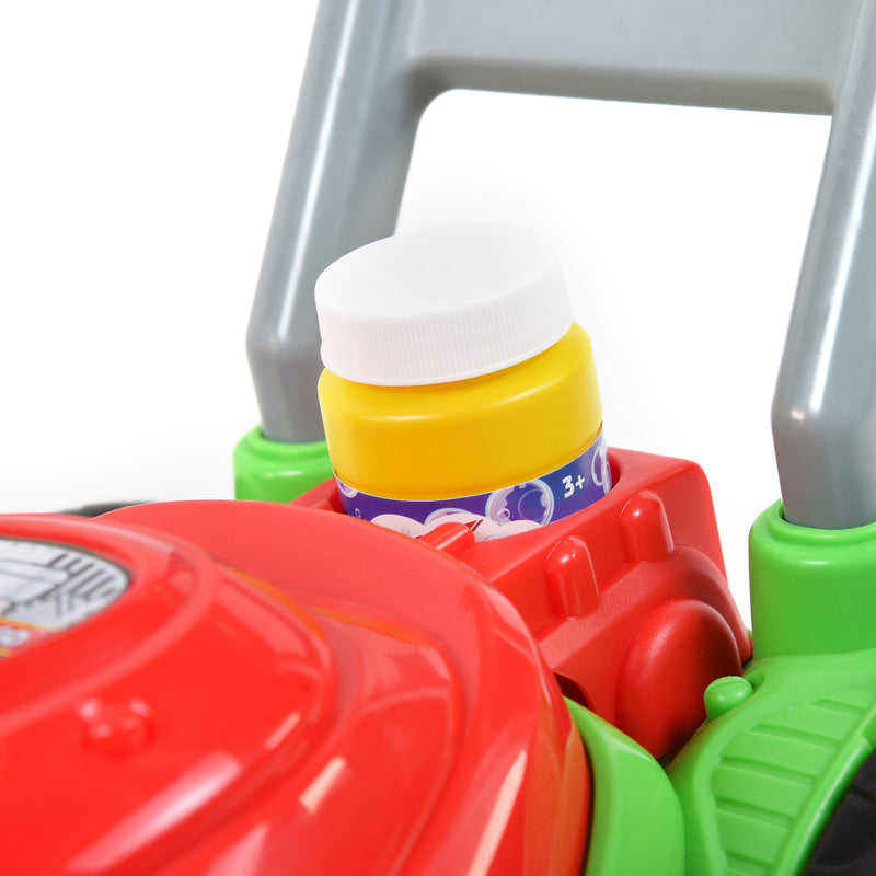 Maxx Bubbles Lawn Mower Bubble Blower Plastic Green/Red 1 pc