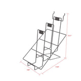 19 in. H X 10 in. W X 16 in. D Black Metal Packaged Sandpaper Pegboard Display