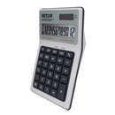 Victor Tuffcalc Silver 12 digit Solar Powered Washable Scientific Calculator