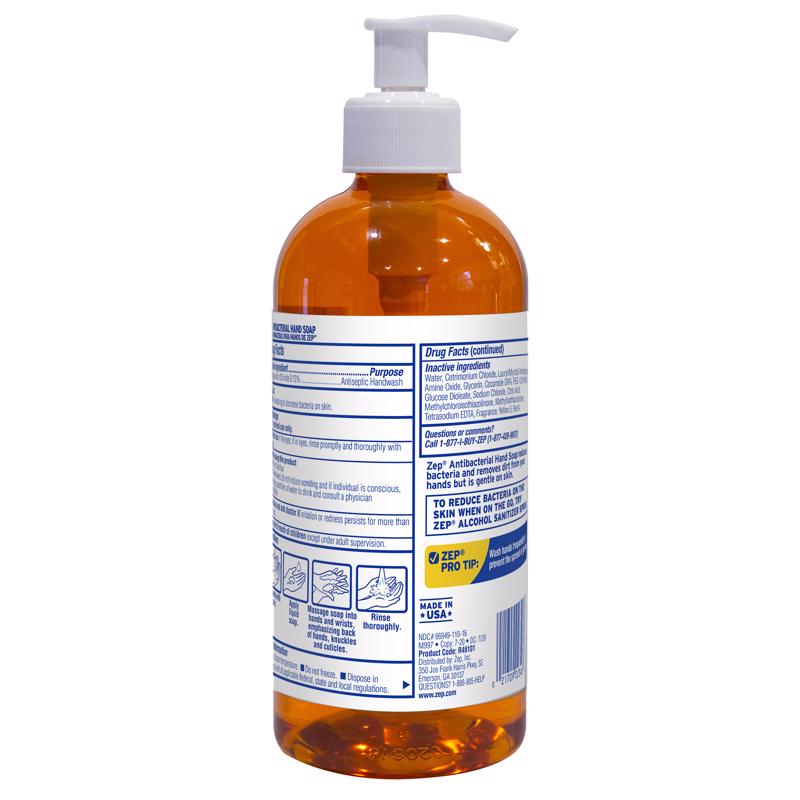 Zep Fresh Scent Antibacterial Hand Soap 16.9 oz