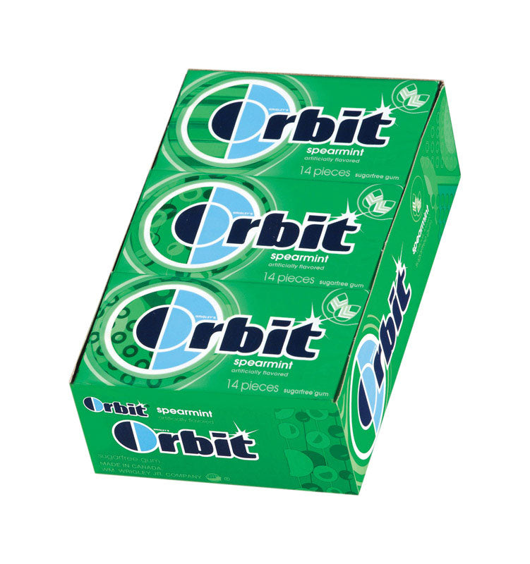 Orbit Sugar Free Spearmint Chewing Gum 14 pc
