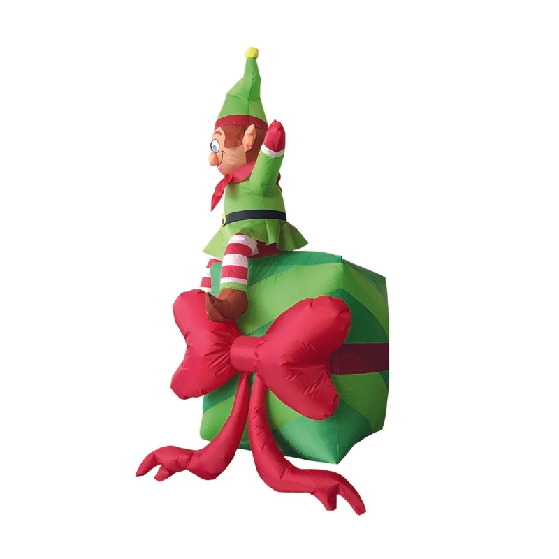 Celebrations Elf With Presents 6 ft. Inflatable