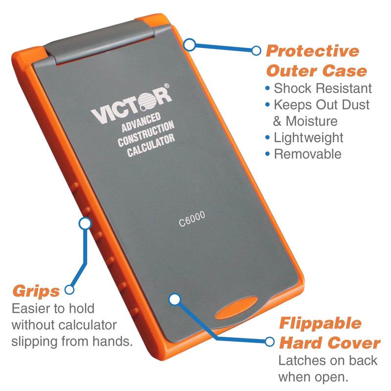 Victor C6000 Orange 8 digit Construction Calculator