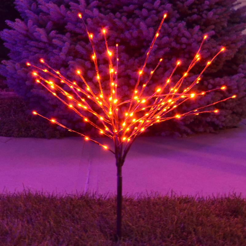 Celebrations Halloween Orange 32 in. LED Prelit Burst Halloween Decor