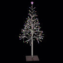 Celebrations Platinum LED Multi Shimmering Tree 4.5 ft. Pathway Decor