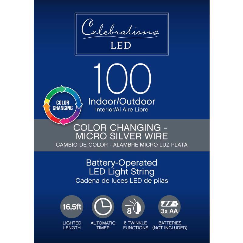 Celebrations LED Micro Dot/Fairy Multicolored/Warm White 100 ct String Christmas Lights 16.5 ft.