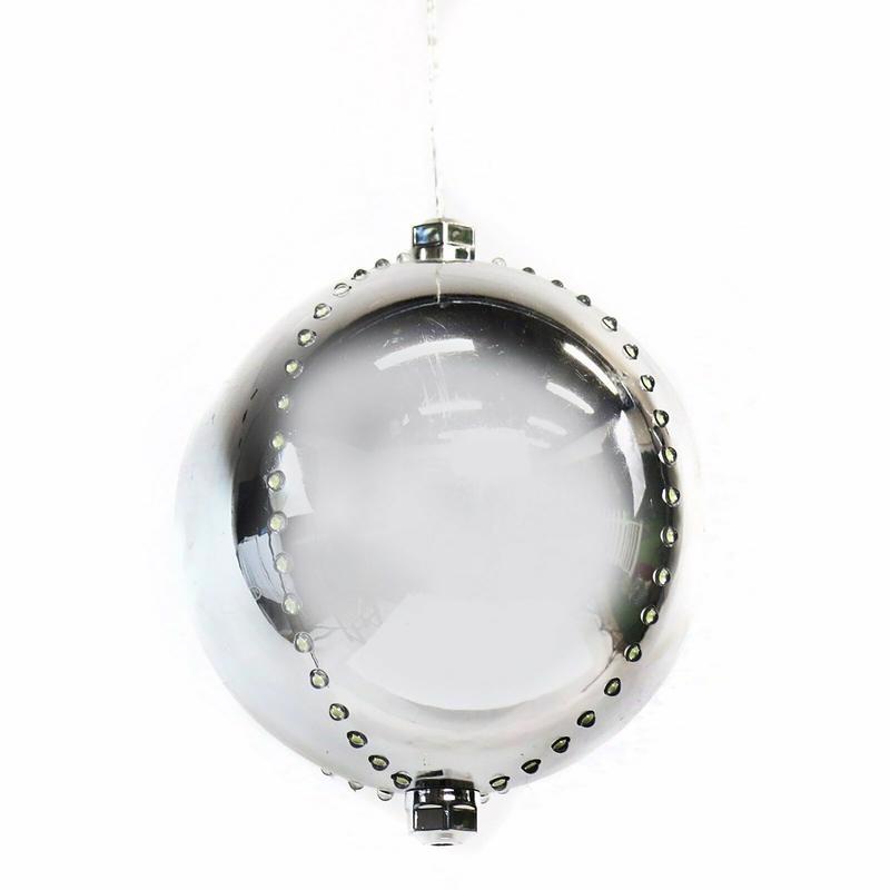 LIGHTED ORNAMENT WHT 6"