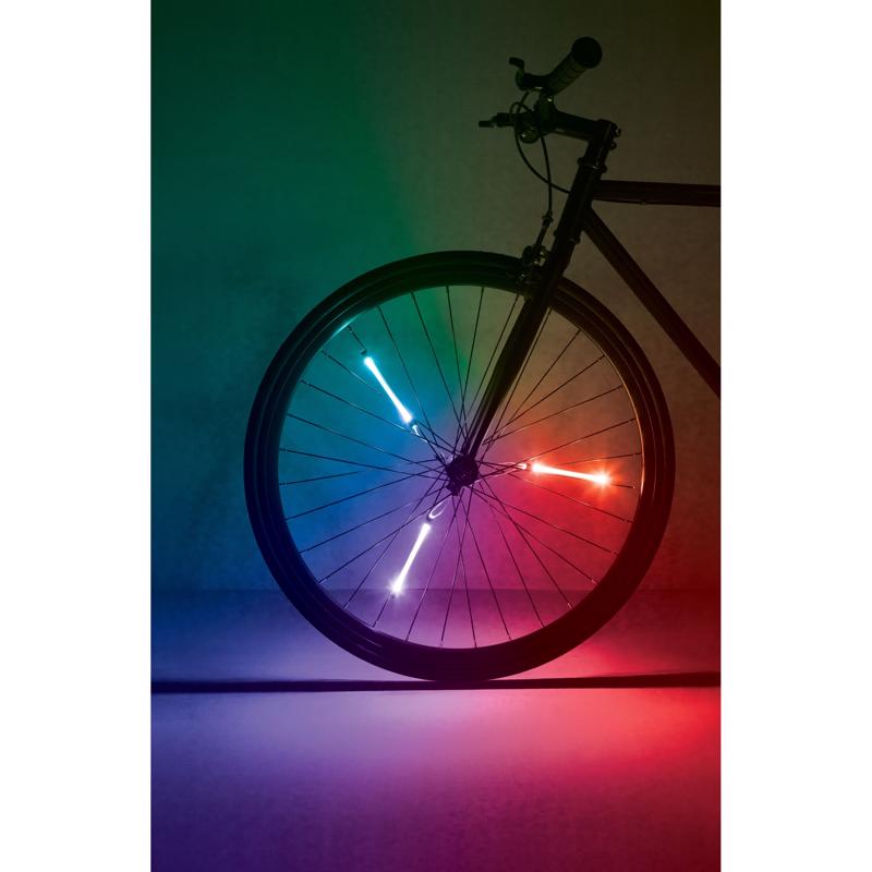 Brightz Spin Brightz Multicolor LED Bike Accessory ABS Plastics 1 pc