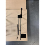 10 in. Black Metal Universal Clamp Hook Peg Hook with Bin Tag Holder 9 pk