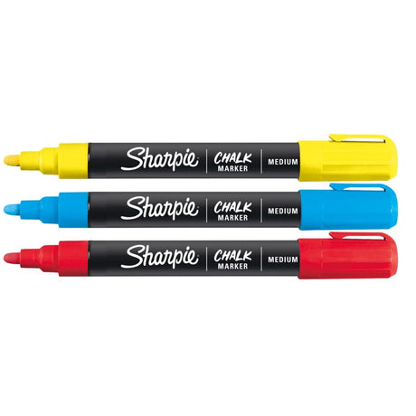 Sharpie Assorted Medium Tip Chalk Marker 3 pk