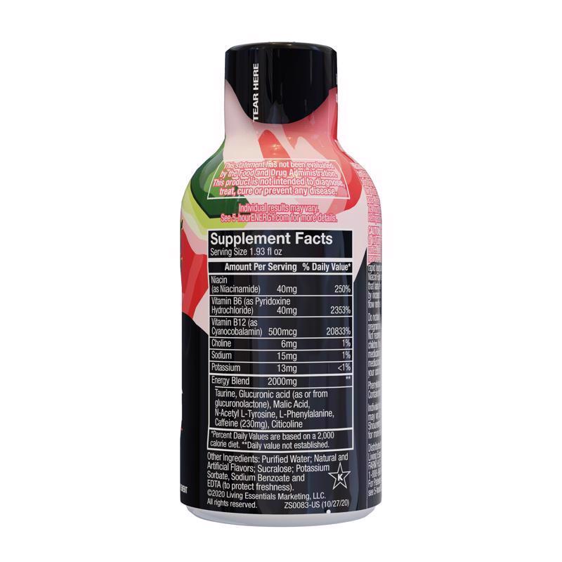 5-hour Energy Watermelon Sugar Free Watermelon Energy Shot 1.93 oz