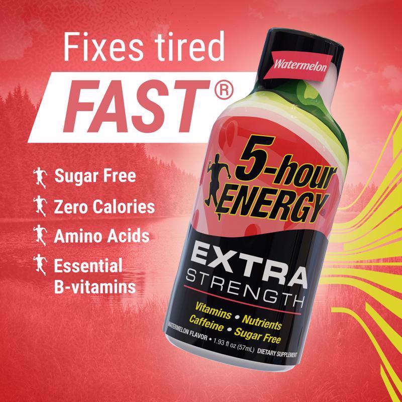 5-hour Energy Watermelon Sugar Free Watermelon Energy Shot 1.93 oz