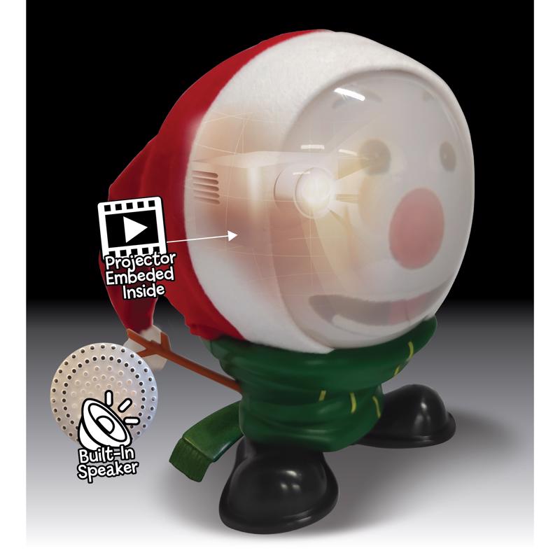 Mindscope Animat3D Multicolored Mr. Chill Snowman Animated Decor 10 in.