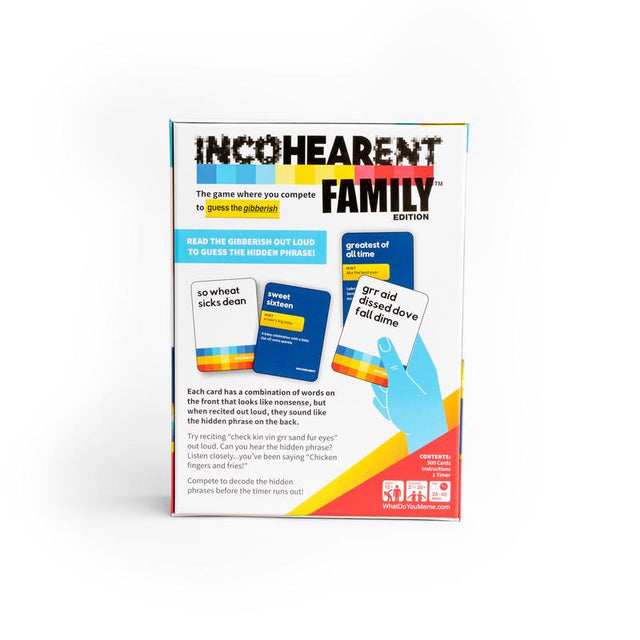 What Do You Meme Guess the Gibberish Family Edition Card Game Multicolored 501 pc