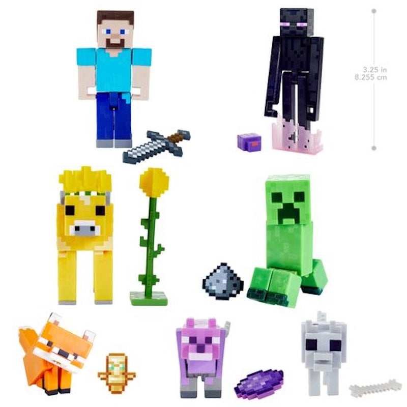 Minecraft Action Figure Multicolored 3 pc