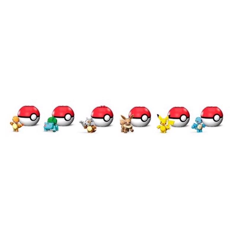Mega Construx Pokemon Poke Ball Plastic Assorted 16 pc
