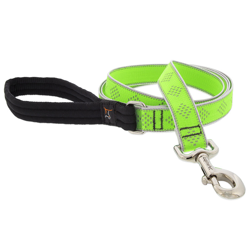 LEASH REFL GRN DIAM 6FT