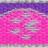 LupinePet Reflective Pink Paws Nylon Dog Leash