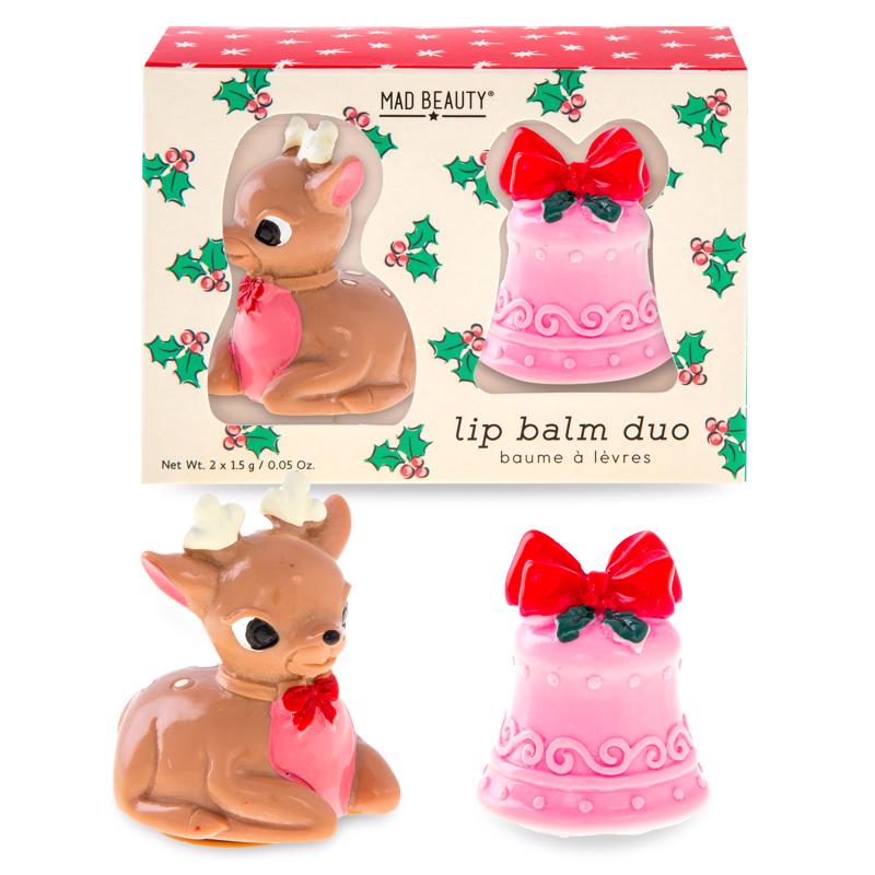 Mad Beauty Retro Christmas Lip Balm Duo 2 pc