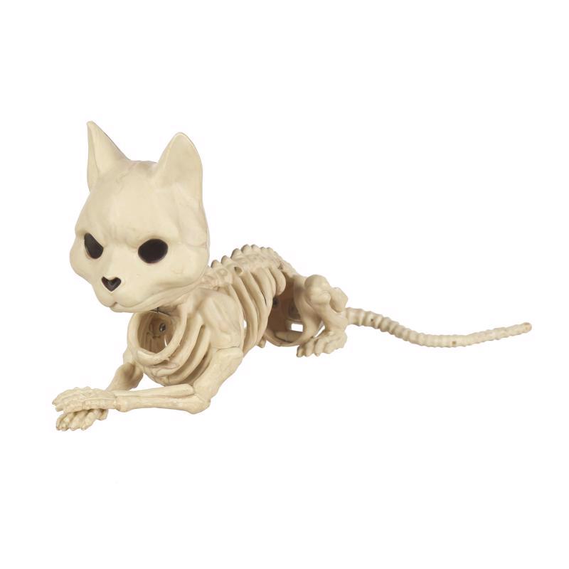 SKELETON CAT 6.5"W