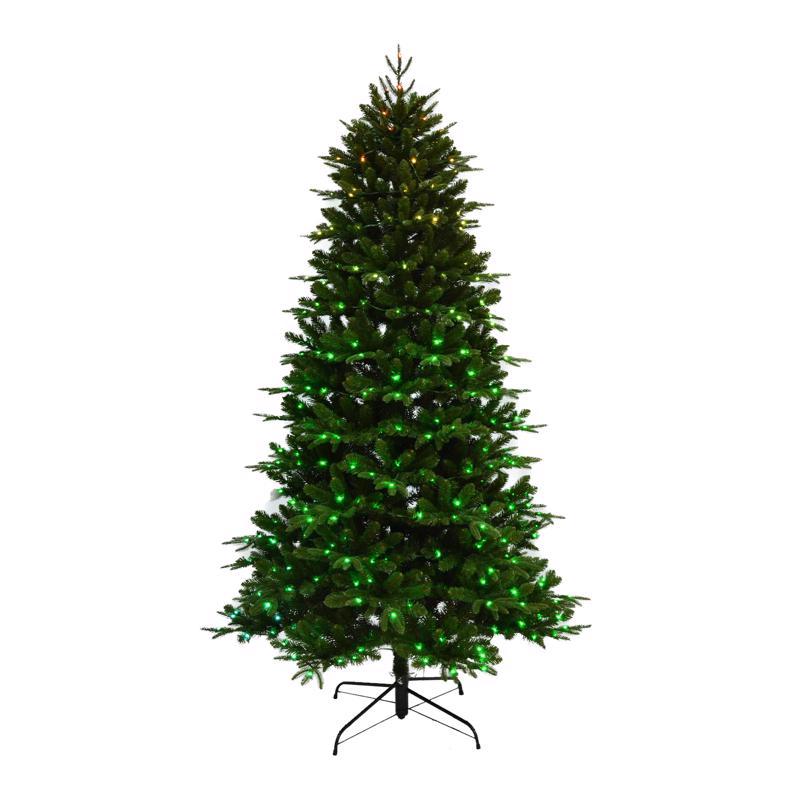Celebrations 7 ft. Slim LED 400 ct Fraser Fir Color Changing Christmas Tree