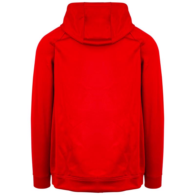 Artcraft L  Unisex Long Sleeve Red Hooded Sweatshirt